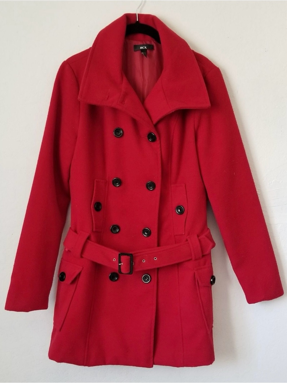 BCX - Pea Coat | Red | L (Juniors)
